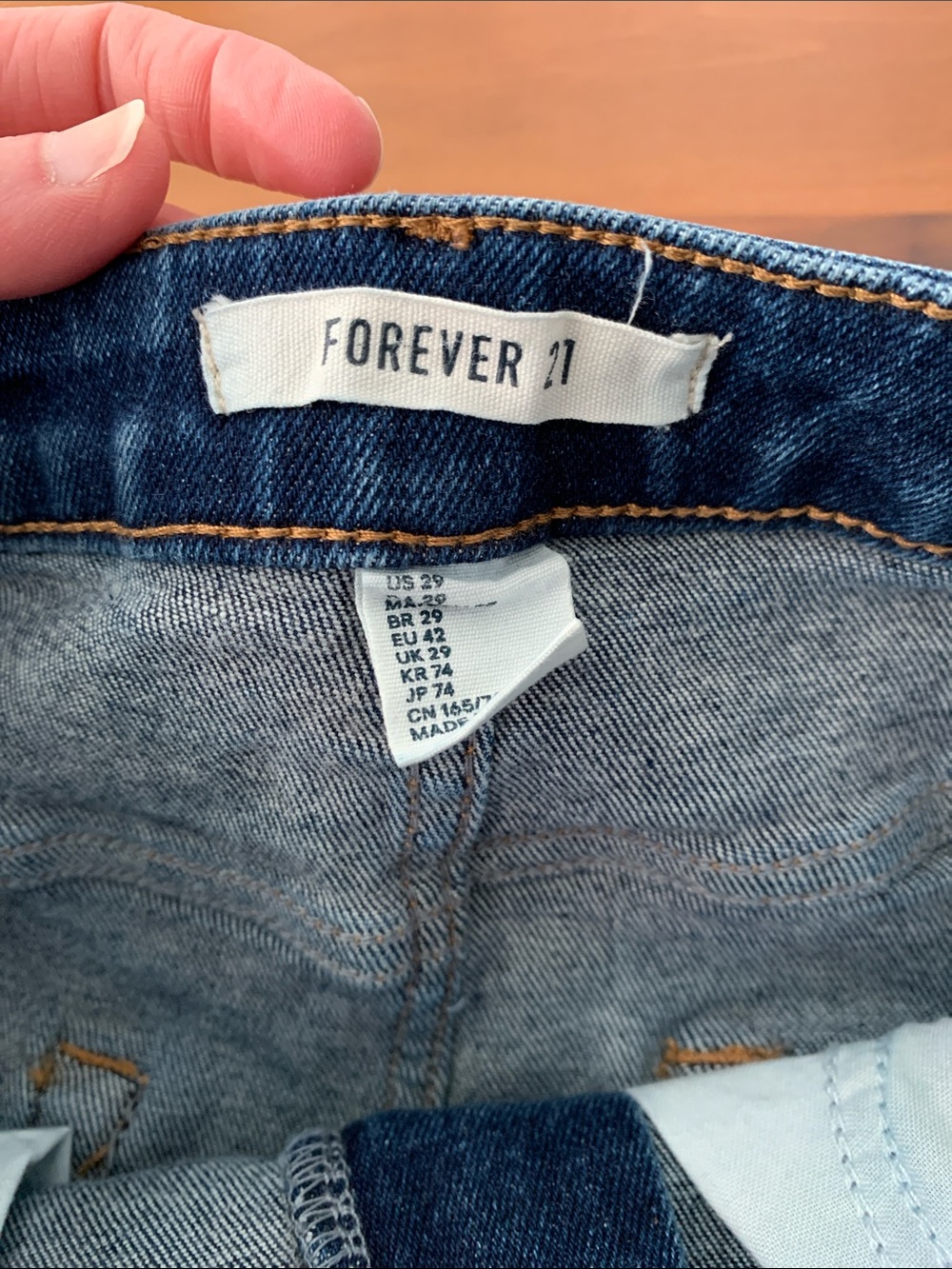 Forever 21 Women's Blue Skinny Jeans Size 29 - Picture 2 of 3